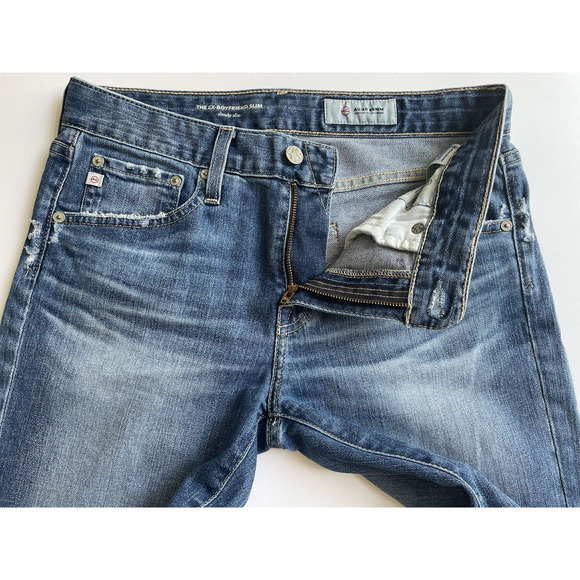 AG Adriano Goldschmied The‎ Ex-Boyfriend Slouchy Slim Denim Jeans Women Size 26R - Picture 6 of 13